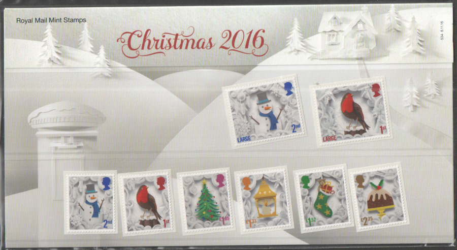 (image for) 2016 Christmas Royal Mail Presentation Pack 534